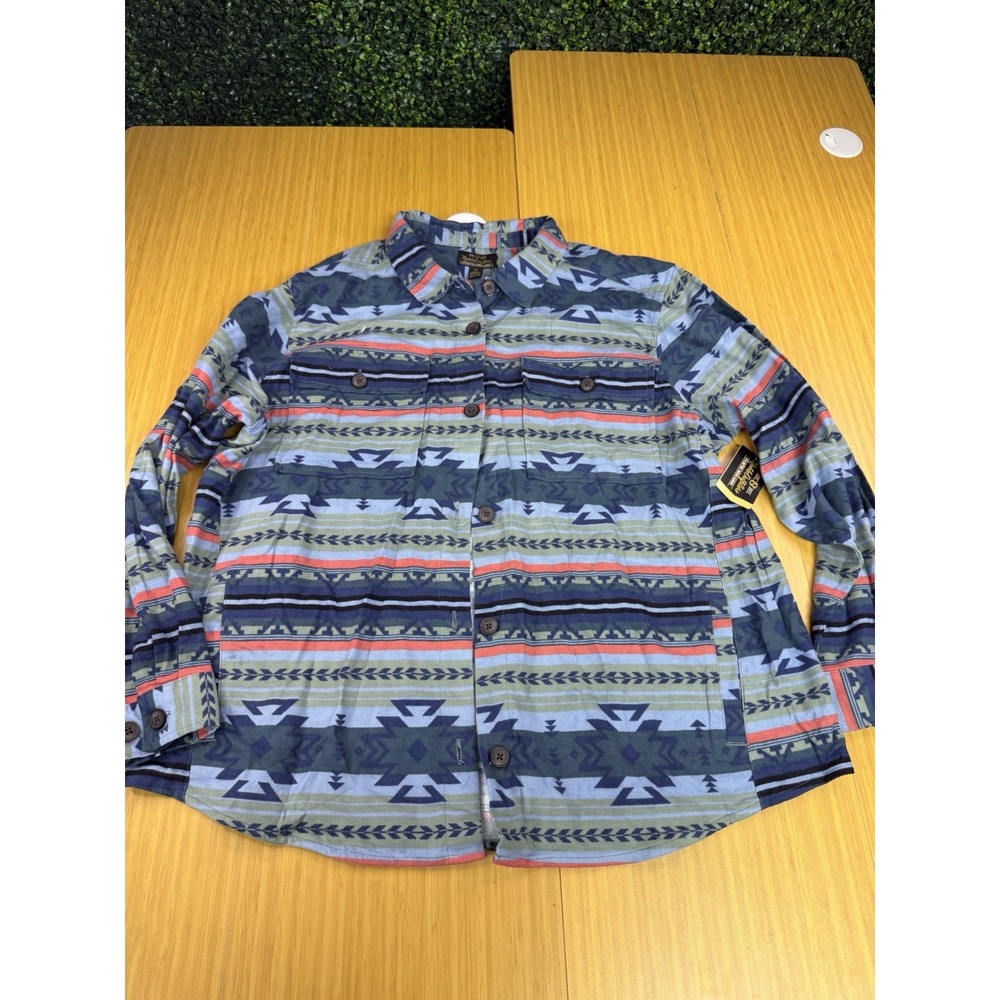 Noble Outfitters Shacket Women 3XL Brawny Aztec Southwest Shirt Jacket Flannel - Picture 1 of 7